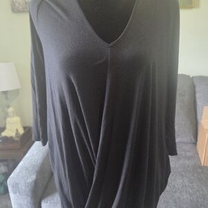 Lane Bryant Black V-Neck Tunic